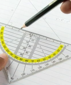 Kopen 🎁 Merkloos Geodriehoek Kunststof 14 Cm - 45 Graden 👏 -ACROPAQ Shop 550x427 1