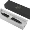 Goedkoop ⌛ Parker IM Balpen | Matzwart Met Zwart Detail | Medium Punt Met Blauwe Navulling | Geschenkdoos 🔔