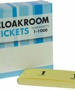 Promo 😍 Witbaard Garderobeblokken - Nummerblokken - Loten | 1-1000 - Geel ⭐