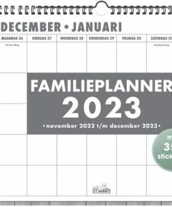 Begroting 👍 De Hobbit Hobbit - Familieplanner Omslag - Hart - 2023 - Voor 5 Personen - Spiraalgebonden - Week Per Pagina - 30x39cm - Groot 👏