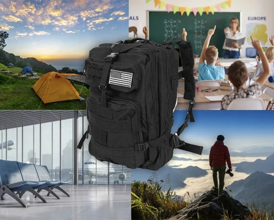 Korting 🤩 Militaire Rugzak - Leger Rugtas - Tactische Rugzak - 26 L - Verstelbaar - Waterdicht - Rheme ✨ 11 Korting 🤩 Militaire Rugzak - Leger Rugtas - Tactische Rugzak - 26 L - Verstelbaar - Waterdicht - Rheme ✨ - Afbeelding 9