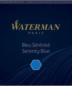 Aanbiedingen 👏 Waterman-vulpeninktpatronen | Lang | Serenity Blue | 8 Stuks ⭐
