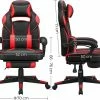 Begroting 🔔 Merkloos Luxe Ergonomische Gaming Chair Bureaustoel Kantelmechanisme - Lendekussen & Hoofdkussen - Ergonomische Luxe Racing Style Design Game Computer Stoel - Gamestoel Voor Gamen/Kantoor/Thuiswerken - Zware Belasting - Kunstleer - Zwart/Rood ⭐ -ACROPAQ Shop 550x450