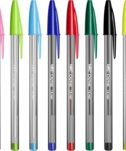 Beste deal 🔥 BIC Cristal Multicolour Balpennen Brede Punt (1.6 Mm) - Verschillende Kleuren - Pak Van 15 Stuks 🤩 -ACROPAQ Shop 550x457 2
