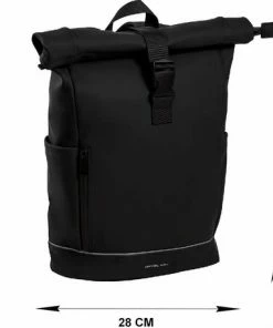 Groothandel 🎉 Daniel Ray Highlands Rolltop Laptop Rugzak Waterproof - 15,6 Inch - Zwart ✔️