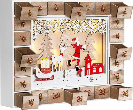 Coupon ๐ Spielwerk – Adventskalender - LED - Kerstman - MDF ๐คฉ 4 Coupon ๐ Spielwerk – Adventskalender - LED - Kerstman - MDF ๐คฉ - Afbeelding 2