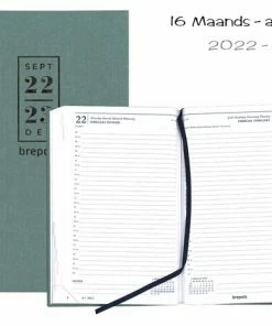 Aanbiedingen ⌛ Agenda 2023 - Dag Per Pagina - 16 Maanden - Saturnus 16M - Nature - Groen - 13,3 X 20,8 Cm - Brepols ⌛