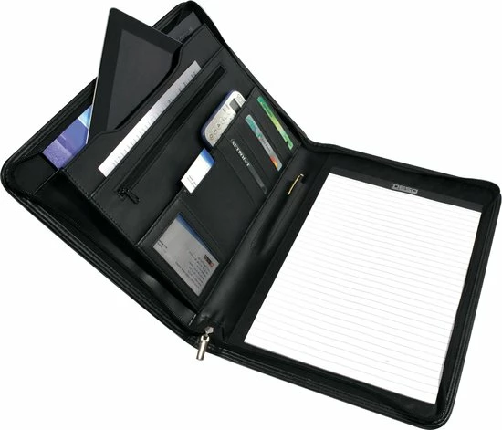 Beste Verkoop 🤩 DESQ® Schrijfmap Met Ritssluiting | A4 | Incl. Schrijfblok 20 Vel | Hoogwaardig Kunstleer | Zwart 🎉 5 Beste Verkoop 🤩 DESQ® Schrijfmap Met Ritssluiting | A4 | Incl. Schrijfblok 20 Vel | Hoogwaardig Kunstleer | Zwart 🎉 - Afbeelding 3