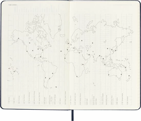 Groothandel 🎉 Moleskine 12 Maanden Agenda - 2023 - Wekelijks - Large - Harde Kaft - Saffier Blauw ✨ 8 Groothandel 🎉 Moleskine 12 Maanden Agenda - 2023 - Wekelijks - Large - Harde Kaft - Saffier Blauw ✨ - Afbeelding 6