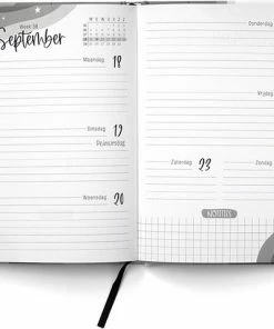 Flash-uitverkoop 🔥 HEE Goodies Agenda 2023 Volwassenen A5 Jaaragenda 2023 Weekagenda Zwart Wit (groot: Halve A4) 🛒 -ACROPAQ Shop 550x480 1