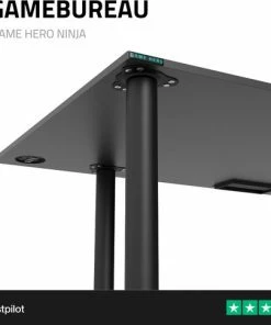 Top 10 🌟 GAME HERO® Ninja Game Bureau Led Verlichting - Triple USB Poort - Bureau Organizer - Zwart 😀 -ACROPAQ Shop 550x485 2