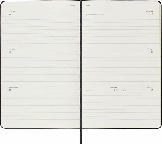 Beste Verkoop 🛒 Moleskine 12 Maanden Agenda - 2023 - Wekelijks Horizontaal - Large - Harde Kaft - Zwart 🥰 5 Beste Verkoop 🛒 Moleskine 12 Maanden Agenda - 2023 - Wekelijks Horizontaal - Large - Harde Kaft - Zwart 🥰 - Afbeelding 3