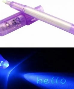 Top 10 🎉 LOUZIR Onzichtbare Inkt Pen Met UV Lampje Voor Geheime Tekst - Top Secret - Invisible Ink ✨