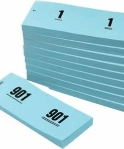 Promo 🌟 Witbaard - Garderobe Blok Blauw - Nummer 1-1000 👏