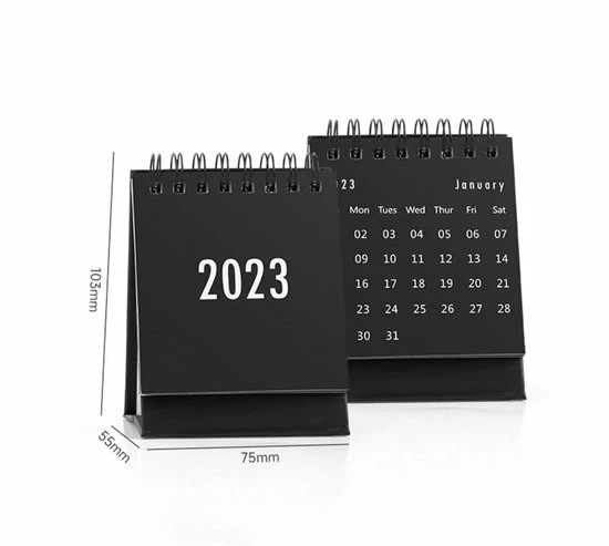 Nieuw π Geen Zwarte Kleine Bureaukalender 2023 - Tafelkalender 2023 - Kalender 2023 - Mini Kalender 2023 π 4 Nieuw π Geen Zwarte Kleine Bureaukalender 2023 - Tafelkalender 2023 - Kalender 2023 - Mini Kalender 2023 π - Afbeelding 2
