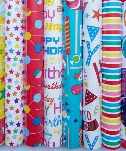 Beste Verkoop 🌟 Design Assortiment 5 Rollen Luxe Cadeaupapier Inpakpapier Voor Kinderen En Volwassenen Party - 200 X 70 Cm 🥰