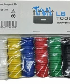 Coupon 🌟 Lowbudget Tools 60 Stuks Sterke Ronde Whiteboard Magneten Set, Deze Memo Magneetjes Zijn Gekleurd In Zes Opvallende Kleuren Rood, Wit, Blauw, Groen, Geel En Zwart 🛒 -ACROPAQ Shop 550x499