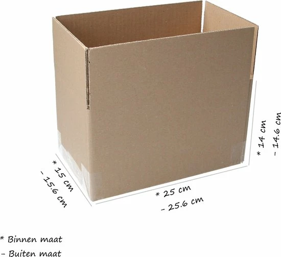 Hete verkoop 🥰 Banzaa Verzenddozen ‒ 25x15x14cm ‒ FSC Gerecycled Karton 25 Dozen 👏 7 Hete verkoop 🥰 Banzaa Verzenddozen ‒ 25x15x14cm ‒ FSC Gerecycled Karton 25 Dozen 👏 - Afbeelding 5