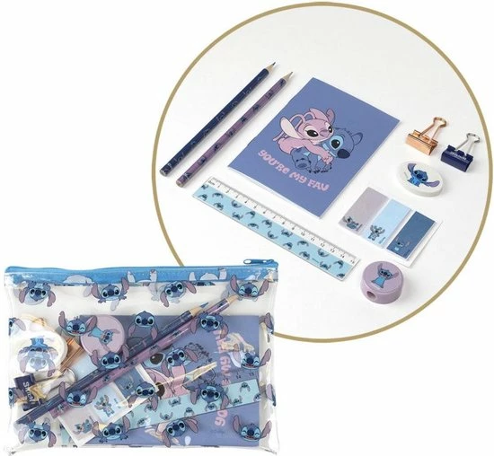 Nieuw π― Cerdá Disney Stitch Etui - Met Inhoud π― 3 Nieuw π― Cerdá Disney Stitch Etui - Met Inhoud π―