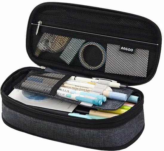 Kopen 🔥 LIXIN Etui - Grijs - Pennenzak Voor Jongens En Meisjes - Canvas - Linnen - Grote Capaciteit - School Etui - Etui Voor Kinderen En Volwassenen - School - Terug Naar School - Back To School - Leuke Telescopishe Pennenhouder - Leuk Etui - Gift - Cadeau 😍 5 Kopen 🔥 LIXIN Etui - Grijs - Pennenzak Voor Jongens En Meisjes - Canvas - Linnen - Grote Capaciteit - School Etui - Etui Voor Kinderen En Volwassenen - School - Terug Naar School - Back To School - Leuke Telescopishe Pennenhouder - Leuk Etui - Gift - Cadeau 😍 - Afbeelding 3