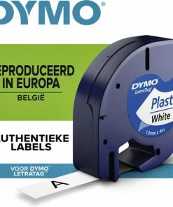 Flash-uitverkoop 🧨 DYMO LetraTag Plastic Labels | Origineel | 12 Mm X 4 M Op Rol | Zwart Afdrukken Op Witte Labels | Voor LetraTag-labelmakers 🤩 -ACROPAQ Shop 550x512