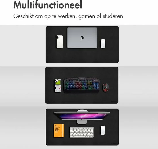 Hete verkoop 🛒 IMoshion Bureau Onderlegger - Gaming Muismat XXL - 90 X 45 Cm - Zwart ⭐ 4 Hete verkoop 🛒 IMoshion Bureau Onderlegger - Gaming Muismat XXL - 90 X 45 Cm - Zwart ⭐ - Afbeelding 2