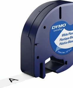Flash-uitverkoop 🧨 DYMO LetraTag Plastic Labels | Origineel | 12 Mm X 4 M Op Rol | Zwart Afdrukken Op Witte Labels | Voor LetraTag-labelmakers 🤩 -ACROPAQ Shop 550x517