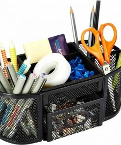 Coupon 😀 Buxibo Pennenbak Met 9 Vakken - Pennenhouder/Desk/Bureau/Organizer - Mesh - Pennenbakje Met Lade - Zwart 👏 10 Coupon 😀 Buxibo Pennenbak Met 9 Vakken - Pennenhouder/Desk/Bureau/Organizer - Mesh - Pennenbakje Met Lade - Zwart 👏 -ACROPAQ Shop 550x521 2