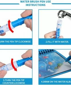 Beste Verkoop ✨ Magic Water Pen - Nu Gratis Water Magicbook Erbij - Waterpen - Water Pen - Waterstiften- 8 Stiften- Drijvende Inkt- Water Pennen- Stiften- Magisch- Markers- Waterpen - Sinterklaas Cadeaus - Mirmu ⭐ -ACROPAQ Shop 550x522 4