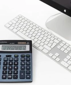Begroting 👍 ACROPAQ Rekenmachine Groot - 12-cijferig Scherm - Bureaurekenmachine, Calculator Met Grote Toetsen - XL ✨ -ACROPAQ Shop 550x527 4
