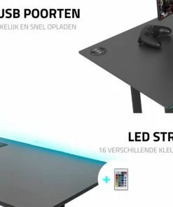 Top 10 🌟 GAME HERO® Ninja Game Bureau Led Verlichting - Triple USB Poort - Bureau Organizer - Zwart 😀 -ACROPAQ Shop 550x527 5