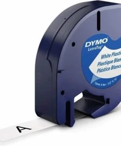 Flash-uitverkoop 🧨 DYMO LetraTag Plastic Labels | Origineel | 12 Mm X 4 M Op Rol | Zwart Afdrukken Op Witte Labels | Voor LetraTag-labelmakers 🤩 -ACROPAQ Shop 550x532 1