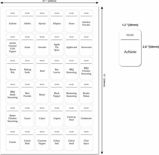 Promo ๐ Monde Du Royaume 216 Kruiden Labels | Keuken Etiketten | Voorraadpotten | Pantry Organizer | Kruiden Stickers | Kruiden Potjes | Voorraadkast Organiseren ๐ 5 Promo ๐ Monde Du Royaume 216 Kruiden Labels | Keuken Etiketten | Voorraadpotten | Pantry Organizer | Kruiden Stickers | Kruiden Potjes | Voorraadkast Organiseren ๐ - Afbeelding 3