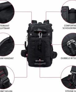Promo 🌟 Ssublime - Anti Diefstal Rugzak - 15.6 Tot 17 Inch Laptop Vak - Waterdicht - Zwart ⌛ -ACROPAQ Shop 550x535 3