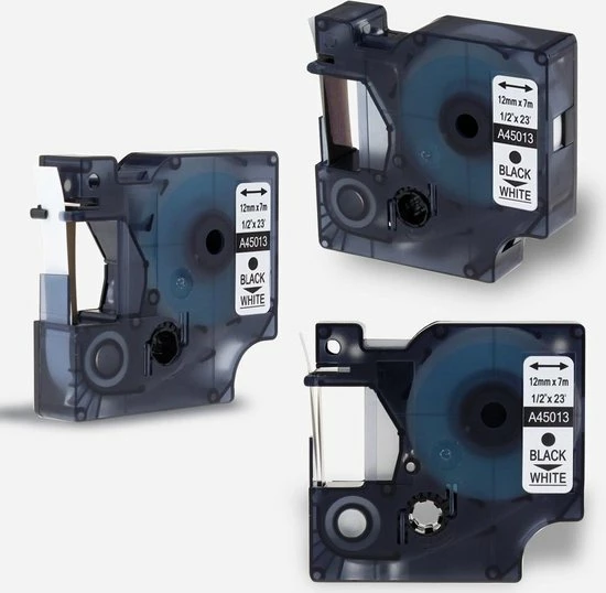 Goedkoop ๐ Dymo Compatible 3x D1 Standaard Labels 45013 Zwart Op Wit / 12mm X 7m / Compatibele Met Dymo LabelManager PnP ๐งจ 5 Goedkoop ๐ Dymo Compatible 3x D1 Standaard Labels 45013 Zwart Op Wit / 12mm X 7m / Compatibele Met Dymo LabelManager PnP ๐งจ - Afbeelding 3