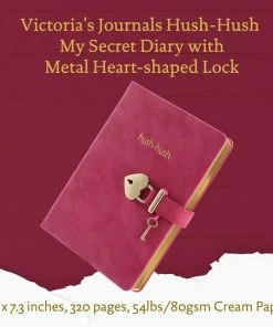 Promo ๐ Victoria's Journals - Dagboek Met Slot En Sleutel - Hush-Hush My Secret Diary W/ Heart Lock - Premium Vegan Leer Dagboek - Hardcover - 320 Pagina's Premium Papier - 13 X 18 Cm (Felroze) ๐ 21 Promo ๐ Victoria's Journals - Dagboek Met Slot En Sleutel - Hush-Hush My Secret Diary W/ Heart Lock - Premium Vegan Leer Dagboek - Hardcover - 320 Pagina's Premium Papier - 13 X 18 Cm (Felroze) ๐ -ACROPAQ Shop 550x543 5