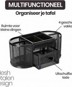 Coupon 😀 Buxibo Pennenbak Met 9 Vakken - Pennenhouder/Desk/Bureau/Organizer - Mesh - Pennenbakje Met Lade - Zwart 👏 13 Coupon 😀 Buxibo Pennenbak Met 9 Vakken - Pennenhouder/Desk/Bureau/Organizer - Mesh - Pennenbakje Met Lade - Zwart 👏 -ACROPAQ Shop 550x544 1