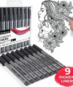 Beste recensies van ⭐ ARTECO® 9 Pigment Liners – Fineliners - Handlettering – Gepigmenteerde Inkt - Schrijven – Schetsen – Pennen 😀