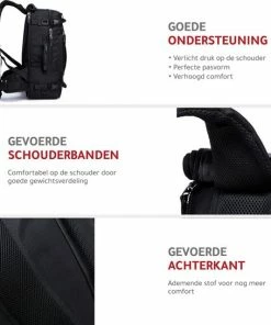 Promo 🌟 Ssublime - Anti Diefstal Rugzak - 15.6 Tot 17 Inch Laptop Vak - Waterdicht - Zwart ⌛ -ACROPAQ Shop 550x545 4