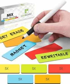 Groothandel ๐ 2DOBOARD Herschrijfbare Balk Whiteboard Magneten - 7,5 X 2,5 Cm - 25 Stuks - Mix: 5 Kleuren - Beschrijfbare Magneten - Weekplanner Gezin - Planbord Magneten Herschrijfbaar - Scrum Magneten Voor Een Perfect Scrumbord ๐ฅ