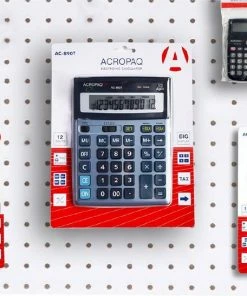 Begroting 👍 ACROPAQ Rekenmachine Groot - 12-cijferig Scherm - Bureaurekenmachine, Calculator Met Grote Toetsen - XL ✨ -ACROPAQ Shop 550x547 5