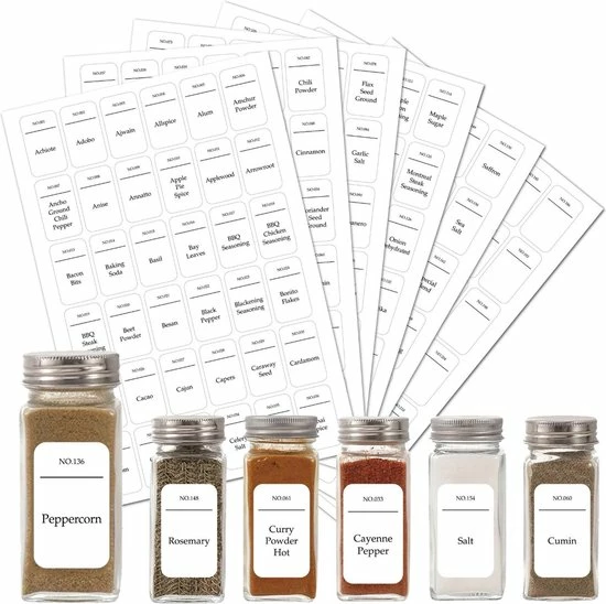 Promo ๐ Monde Du Royaume 216 Kruiden Labels | Keuken Etiketten | Voorraadpotten | Pantry Organizer | Kruiden Stickers | Kruiden Potjes | Voorraadkast Organiseren ๐ 3 Promo ๐ Monde Du Royaume 216 Kruiden Labels | Keuken Etiketten | Voorraadpotten | Pantry Organizer | Kruiden Stickers | Kruiden Potjes | Voorraadkast Organiseren ๐