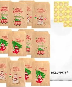 Beste Pirce 🥰 BeautyFit Kerst Verpakking - 24 Stuks - Kerst Doos - Cadeau Verpakking - Zakjes - Cadeauzakjes Kerst - Kerstzakjes - Kerstdozen - Kersttas - Kerstcadeau - Kerstcadeautjes Klein - Black Friday 2022 Deals - Schoencadeautjes 😀 -ACROPAQ Shop 550x548