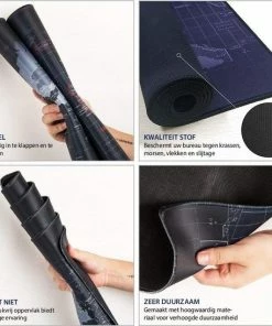 Coupon 😍 WURK Professionele Bureau Onderlegger - Wereldkaart - XXL Muismat - Anti-Slip - Inclusief Kabel Clip - 90x40 ❤️ -ACROPAQ Shop 550x548 3