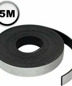 Begroting 🌟 AWEMOZ Magneetband Met Plakstrip - 5 Meter Lang - Magneetstrip - Magneet Tape - Magnetisch Tape - Zelfklevend - Zwart 🌟