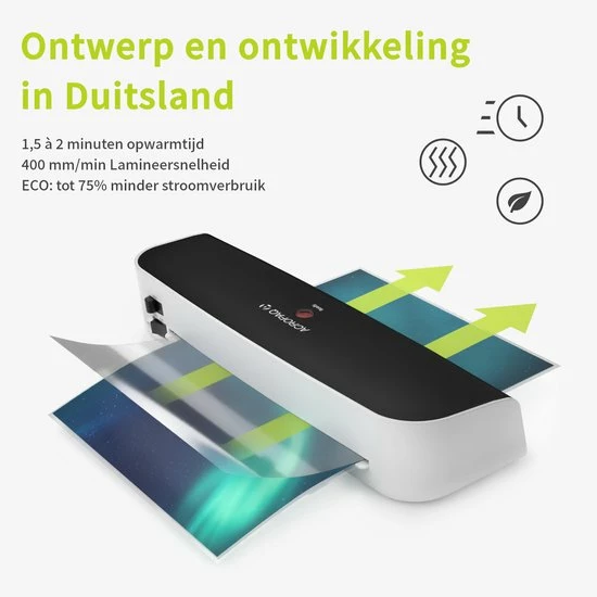 Kopen 👍 ACROPAQ Lamineerapparaat A4 - Set Met 200 Lamineerhoezen, Papiersnijder, Hoeksnijder - Lamineermachine - AL490 🔔 6 Kopen 👍 ACROPAQ Lamineerapparaat A4 - Set Met 200 Lamineerhoezen, Papiersnijder, Hoeksnijder - Lamineermachine - AL490 🔔 - Afbeelding 4