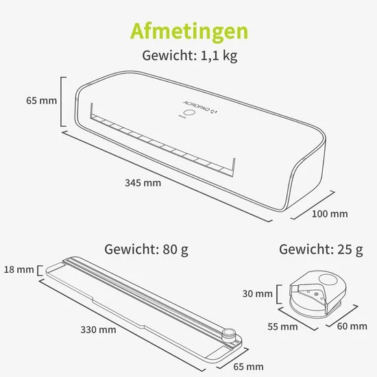Kopen 👍 ACROPAQ Lamineerapparaat A4 - Set Met 200 Lamineerhoezen, Papiersnijder, Hoeksnijder - Lamineermachine - AL490 🔔 7 Kopen 👍 ACROPAQ Lamineerapparaat A4 - Set Met 200 Lamineerhoezen, Papiersnijder, Hoeksnijder - Lamineermachine - AL490 🔔 - Afbeelding 5