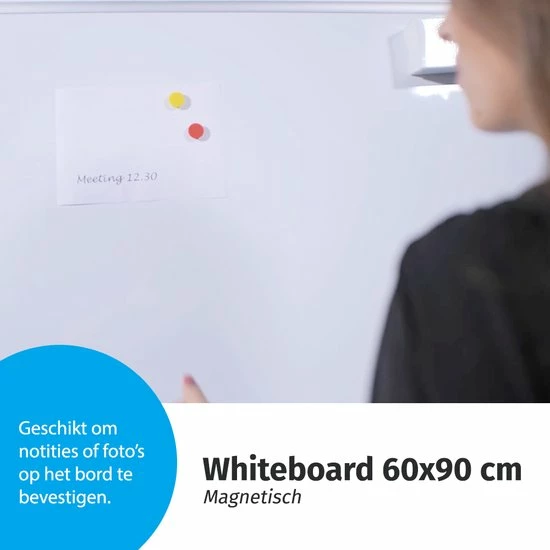 Korting ๐ IVOL Whiteboard 60x90 Cm - Magnetisch - Magneetbord / Memobord / Planbord / Schoolbord ๐ 7 Korting ๐ IVOL Whiteboard 60x90 Cm - Magnetisch - Magneetbord / Memobord / Planbord / Schoolbord ๐ - Afbeelding 5