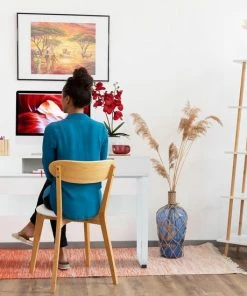 Aanbiedingen 👍 Relaxdays Bureau - 3 Open Vakken - Computertafel 74,5 X 110 X 55 Cm - Modern Laptopbureau - Hout / Zwart 🥰 -ACROPAQ Shop 550x550 155