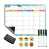 Nieuw ⭐ Soesa Magnetische Whiteboard Maandplanner - Weekplanner Whiteboard Set Incl. Accessoires - 42x30cm ⭐